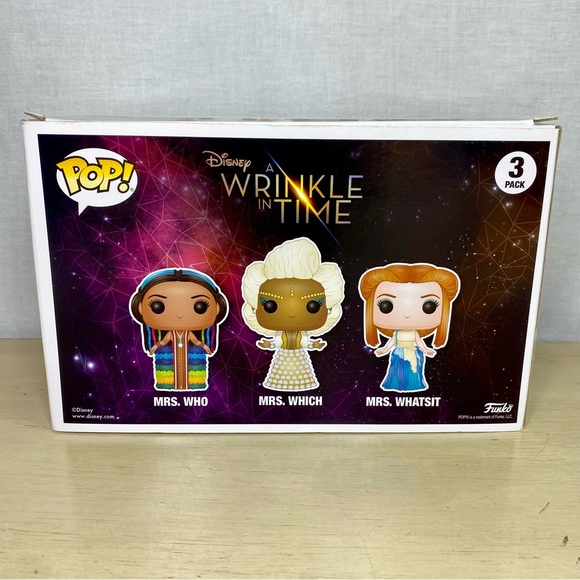 Funko Pop Disney A Wrinkle In Time 3 Pack Mrs Who Mrs Which and Mrs Whatsit - Picture 9 of 9
